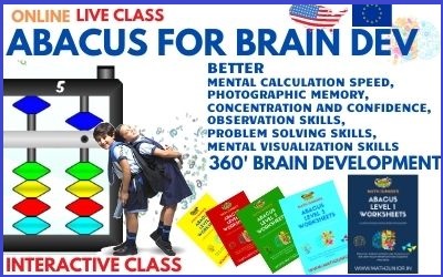 Certified Abacus Online Live Classes for Kids – USA and UK – 3 Monthly