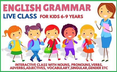 Certified English Grammar Online Live Classes For Kids – Complete Course
